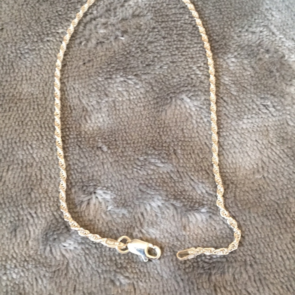 100% authentic 925 silver ankle bracelet